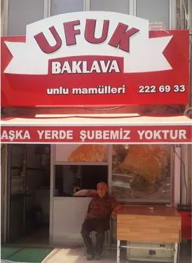 Ufuk Baklava dükkanı, Serçeönü Kocasinan Kayseri
